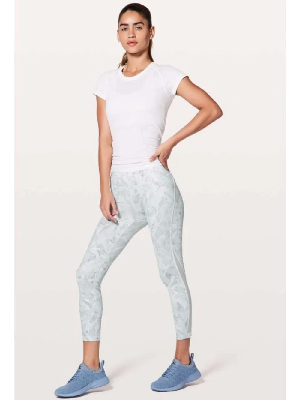 Lululemon Train Times 7/8 Pant Ankle Jasmine White-sz 6